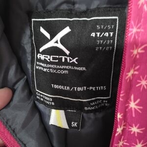 Arctix Toddler Pink Star Snow Jacket